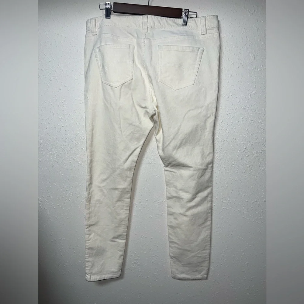 Vineyard‎ Vines Off White/Ivory Corduroy Jeans Women’s Size 12 - Picture 4 of 5